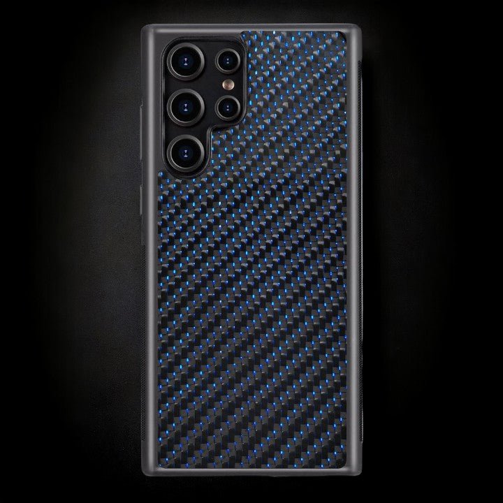 Classic Carbon Fiber Galaxy Case - Blue