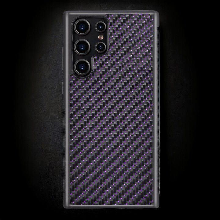 Classic Carbon Fiber Galaxy Case - Purple