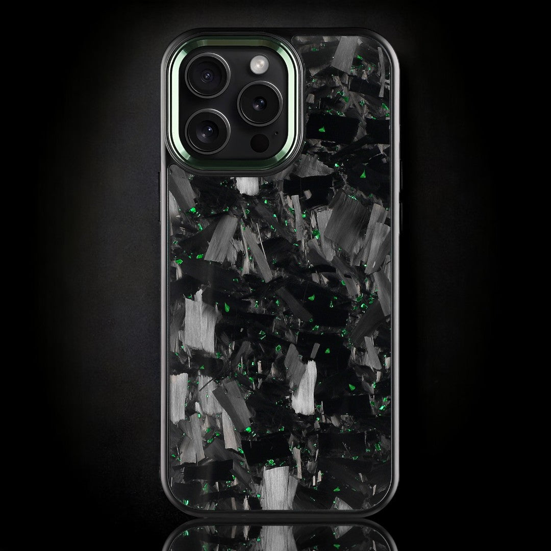 BOLD FORGED Carbon Fiber x Accent | Green | iPhone
