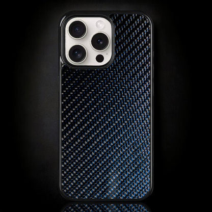 Blue Classic Carbon Fiber iPhone Case