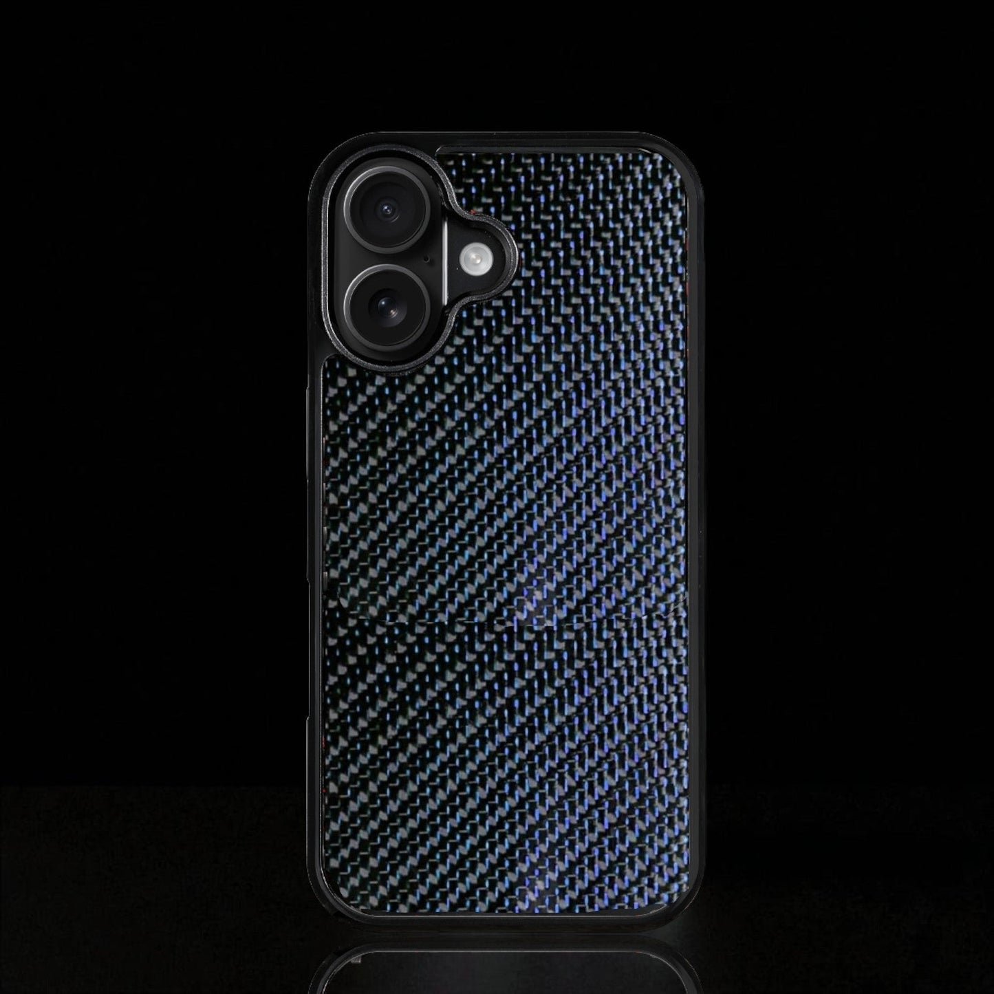Blue Classic Carbon Fiber iPhone Case