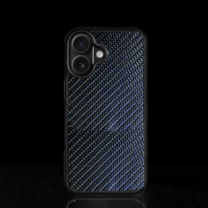 Blue Classic Carbon Fiber iPhone Case