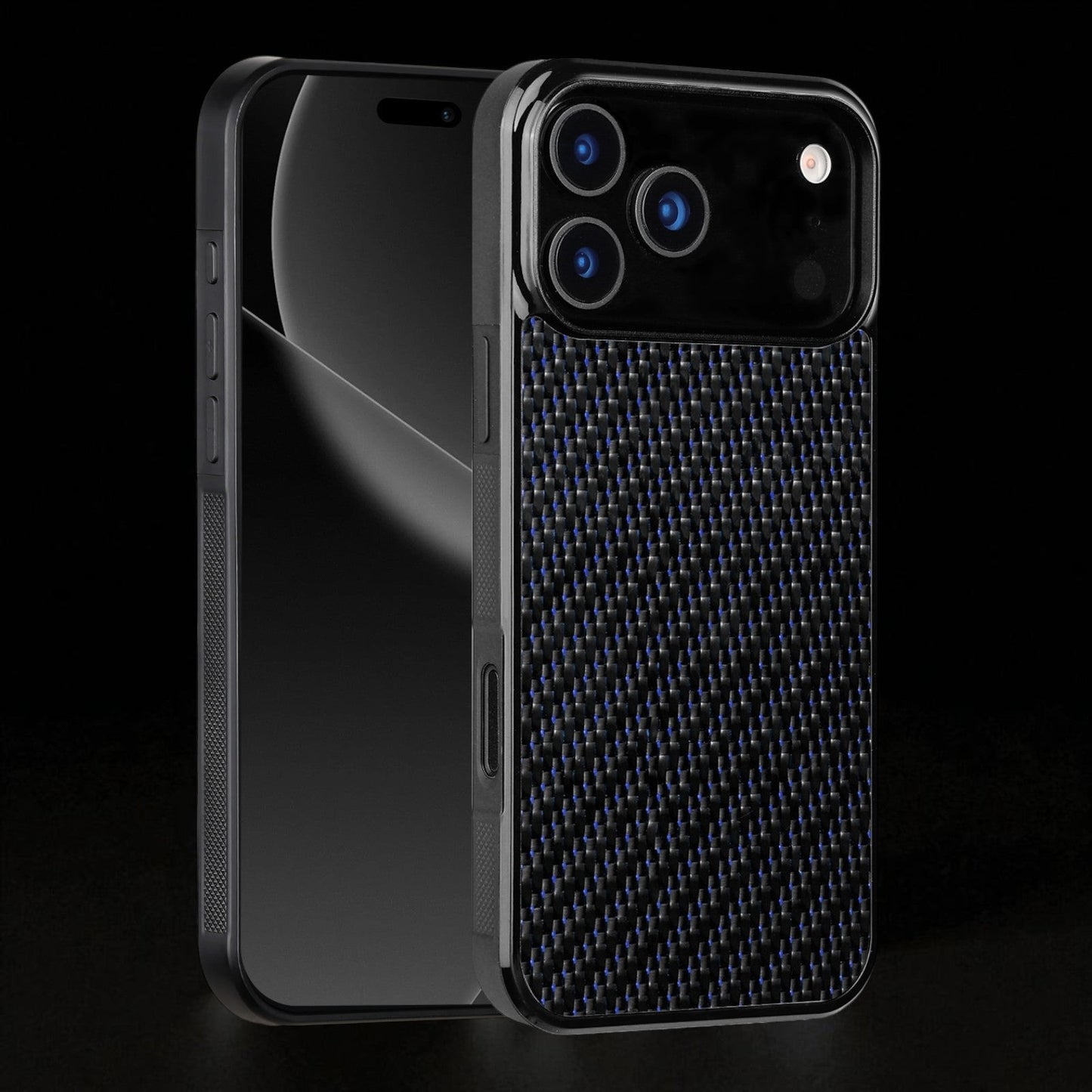 Blue Classic Carbon Fiber iPhone Case