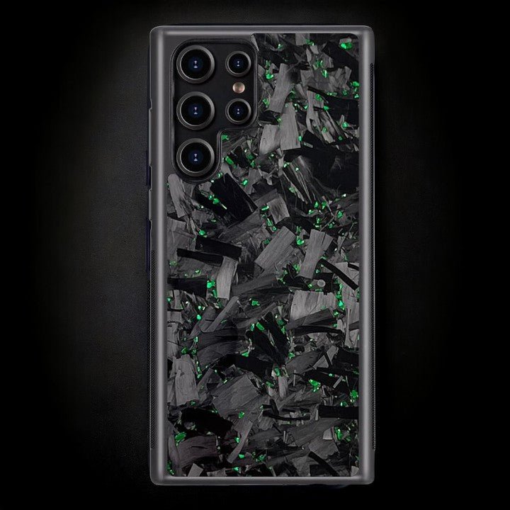 BOLD FORGED Carbon Fiber Galaxy Case - Green