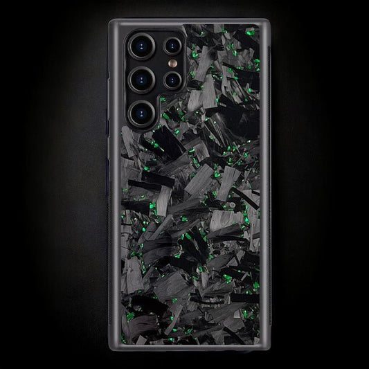 BOLD FORGED Carbon Fiber Galaxy Case - Green