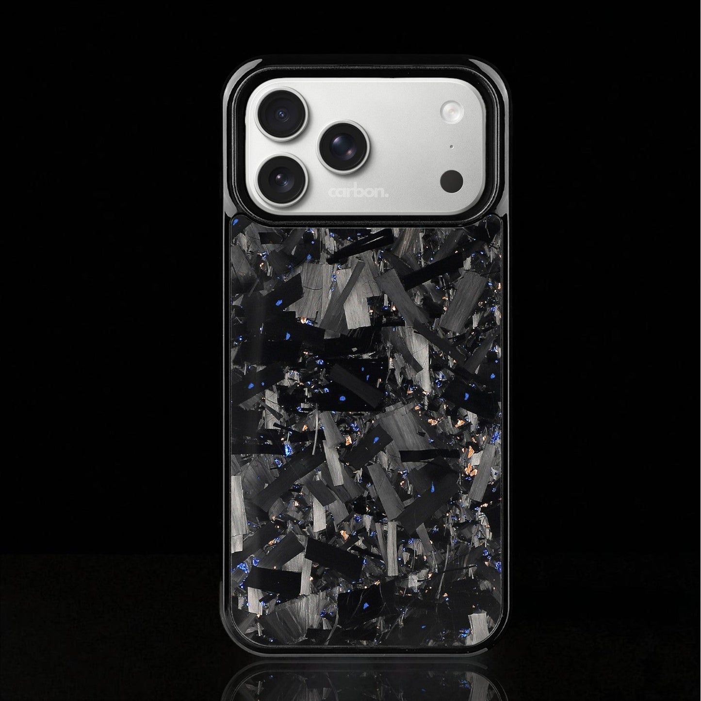 BOLD FORGED Carbon Fiber iPhone Case - BLUE x GOLD