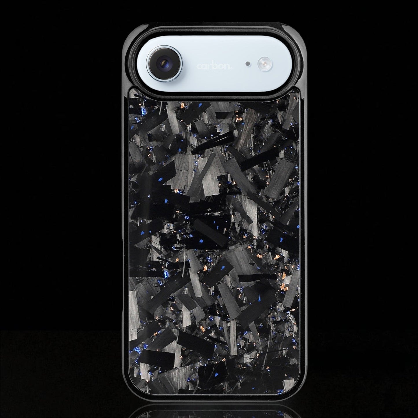 BOLD FORGED Carbon Fiber iPhone Case - BLUE x GOLD