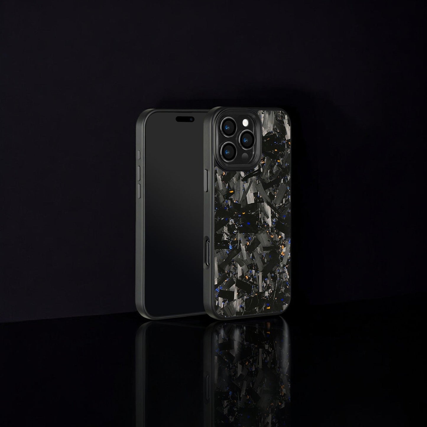 BOLD FORGED Carbon Fiber x Accent | Blue x Gold | iPhone