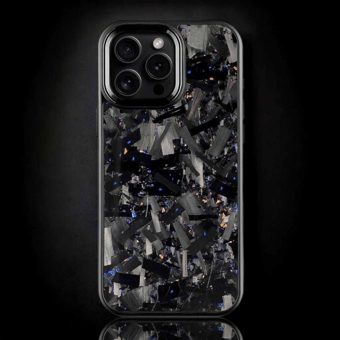 BOLD FORGED Carbon Fiber x Accent | Blue x Gold | iPhone