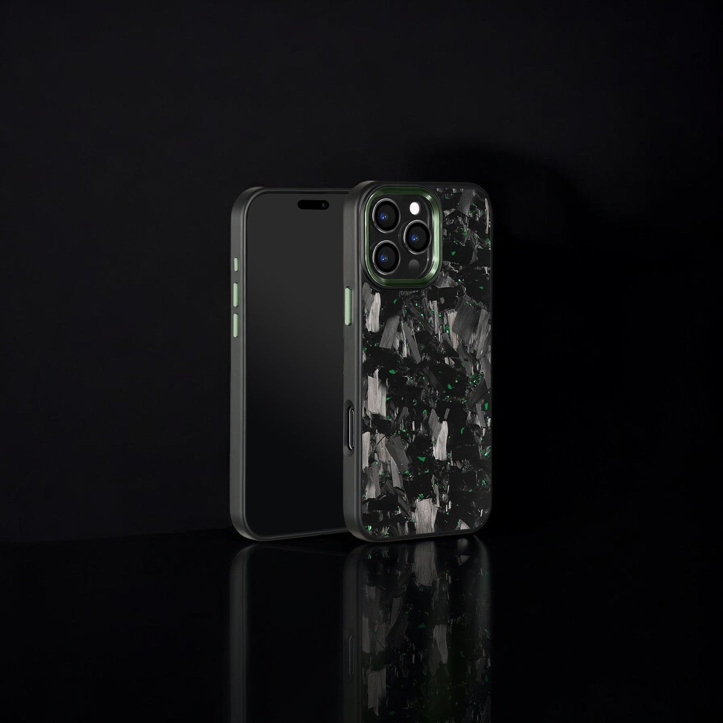BOLD FORGED Carbon Fiber x Accent | Green | iPhone