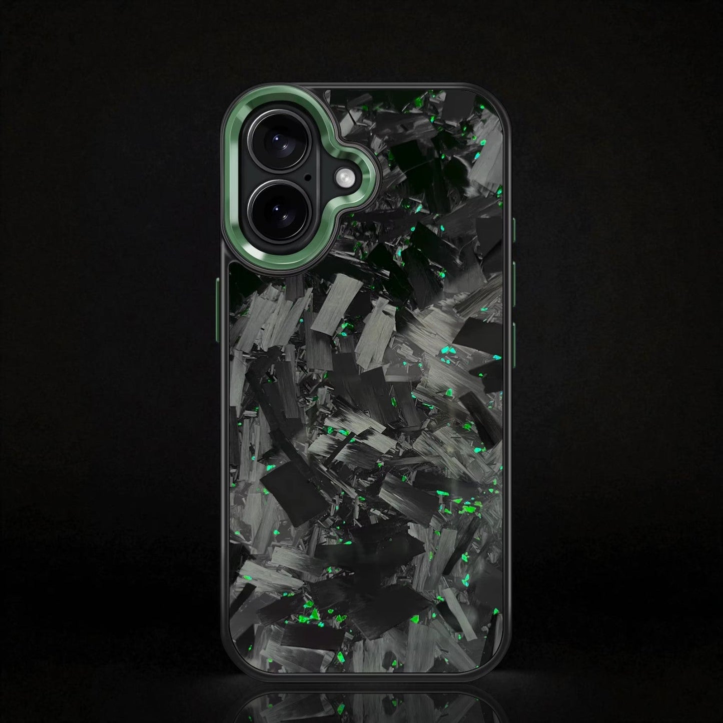 BOLD FORGED Carbon Fiber x Accent | Green | iPhone