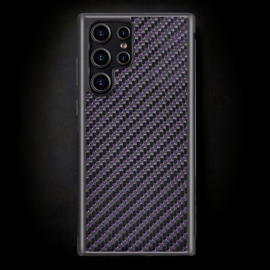 Classic Carbon Fiber Galaxy Case - Purple