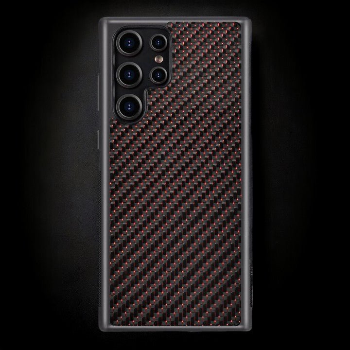Classic Carbon Fiber Galaxy Case - Red