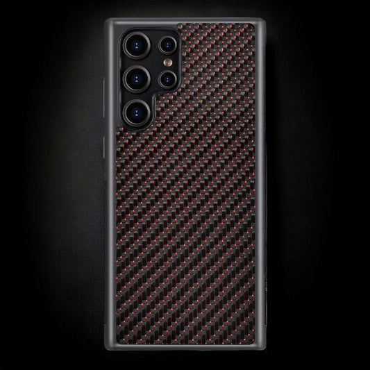 Classic Carbon Fiber Galaxy Case - Red