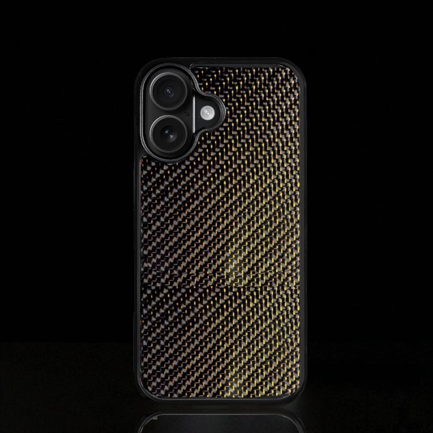 Gold Classic Carbon Fiber iPhone Case