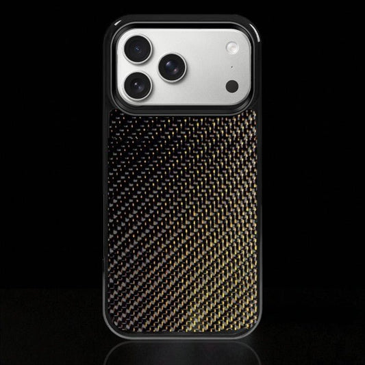 Gold Classic Carbon Fiber iPhone Case