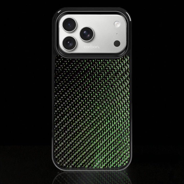 Green Classic Carbon Fiber iPhone Case
