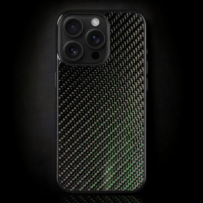Green Classic Carbon Fiber iPhone Case