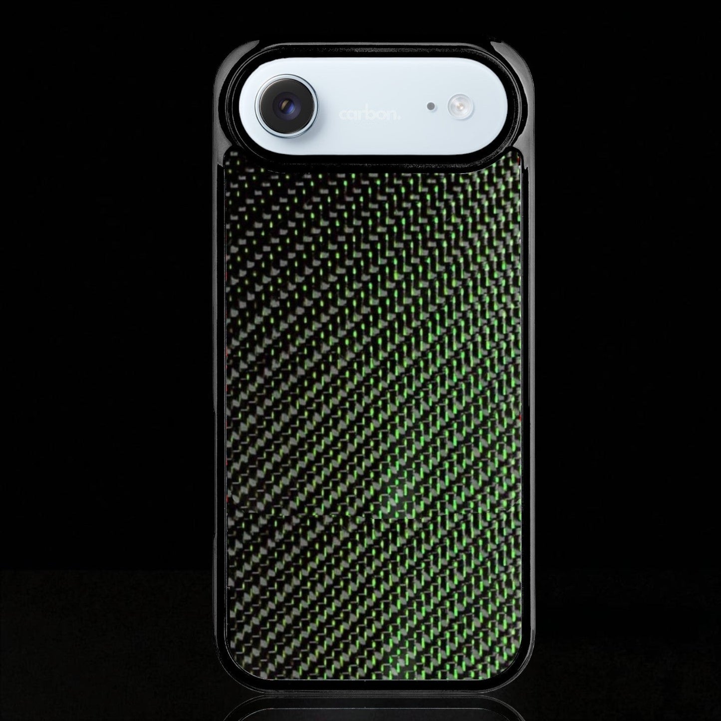 Green Classic Carbon Fiber iPhone Case