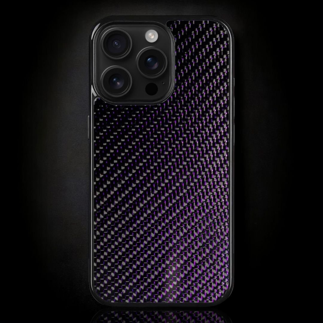 Purple Classic Carbon Fiber iPhone Case