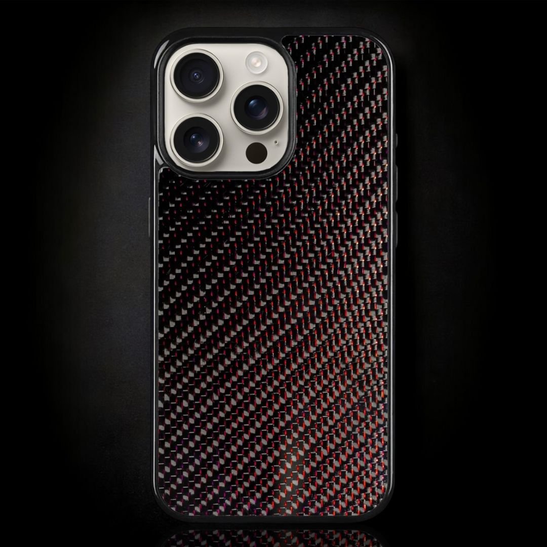 Red Classic Carbon Fiber iPhone Case