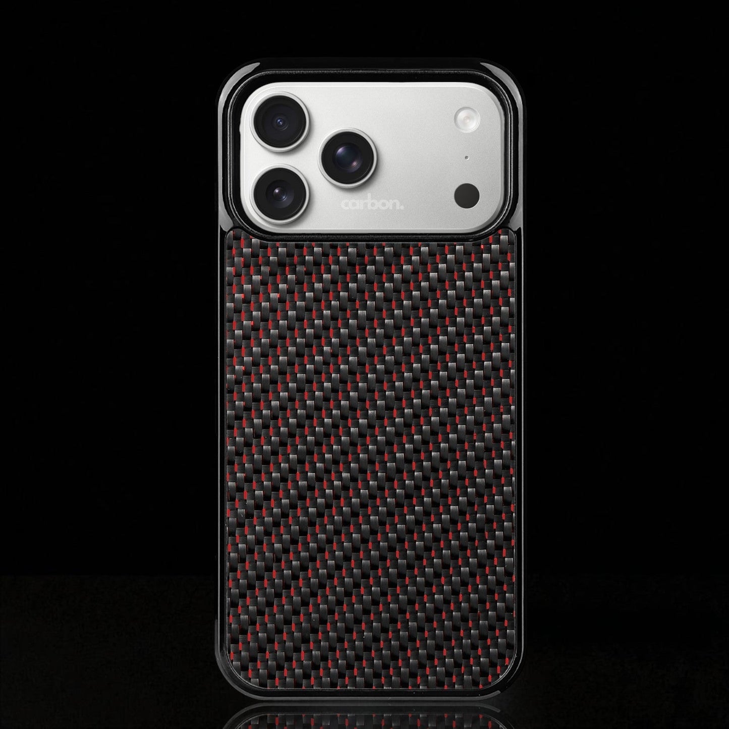 Red Classic Carbon Fiber iPhone Case