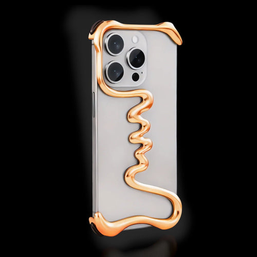 Serpent Exoskeletal iPhone Case - Gold