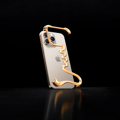 Serpent Exoskeletal iPhone Case - Gold