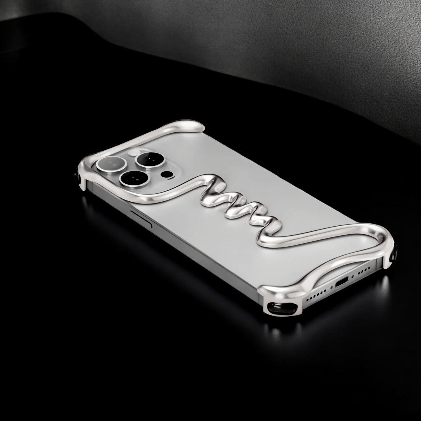 Serpent Exoskeletal iPhone Case - Siver