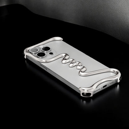 Serpent Exoskeletal iPhone Case - Siver