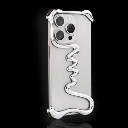 Serpent Exoskeletal iPhone Case - Siver