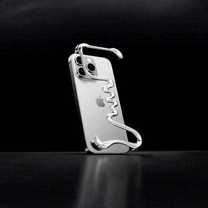 Serpent Exoskeletal iPhone Case - Siver