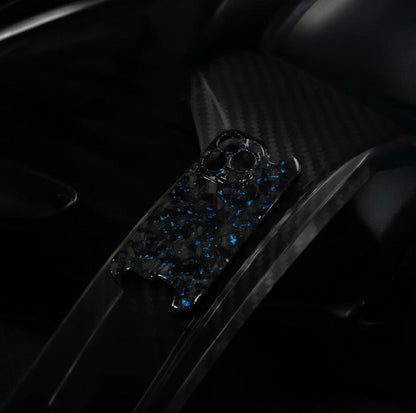 Skeletal Blue Forged Carbon iPhone Case