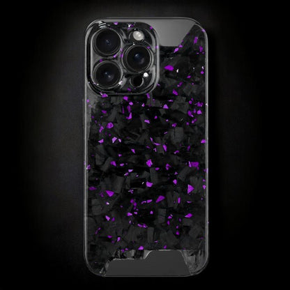 Skeletal Purple Forged Carbon iPhone Case