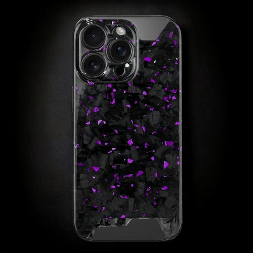 Skeletal Purple Forged Carbon iPhone Case