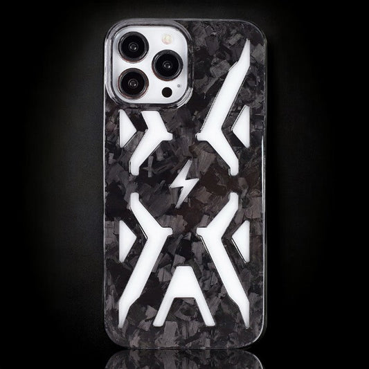 Skeletal V1 Forged Carbon iPhone Case